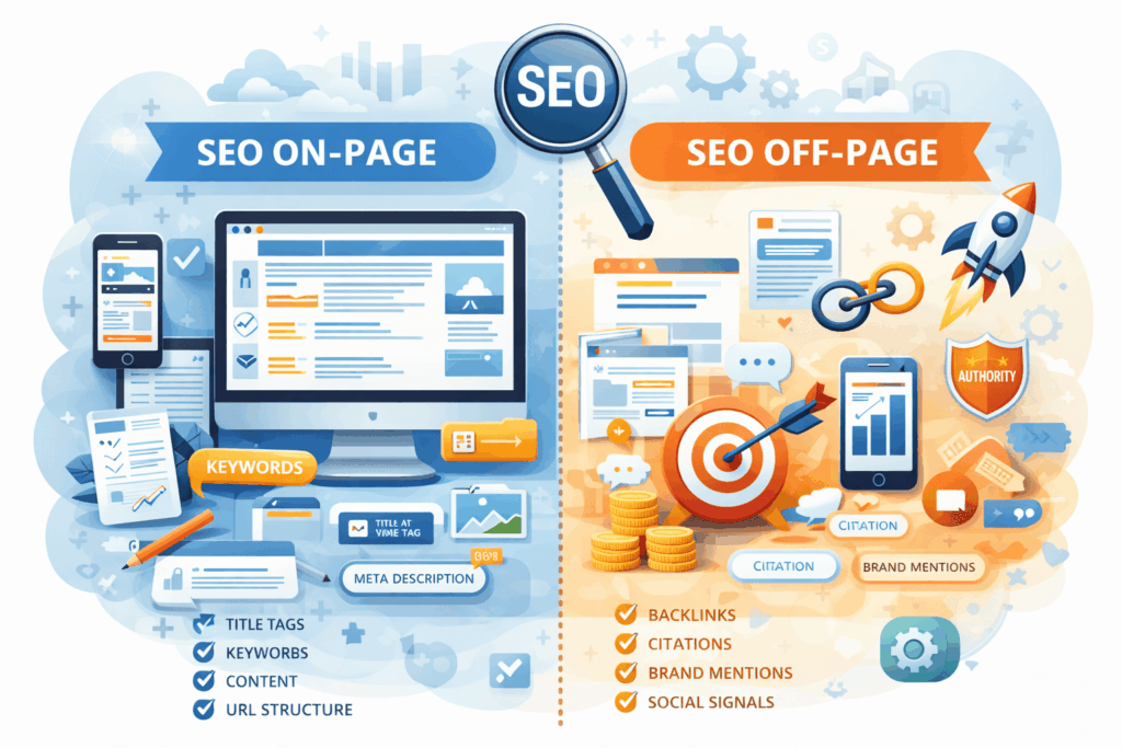 SEO on-page e off-page